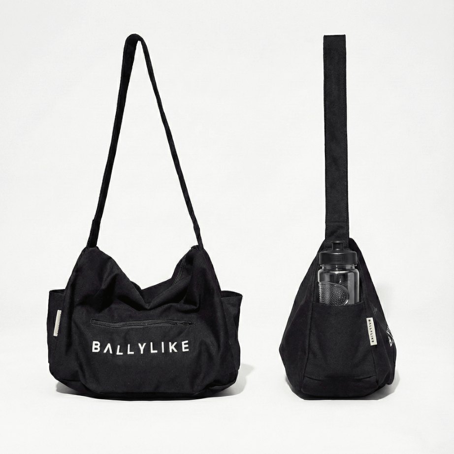 Canvas Shoulder Bag - BALLYLIKE Urban Faith Leisure Black Utility Tote Bag
