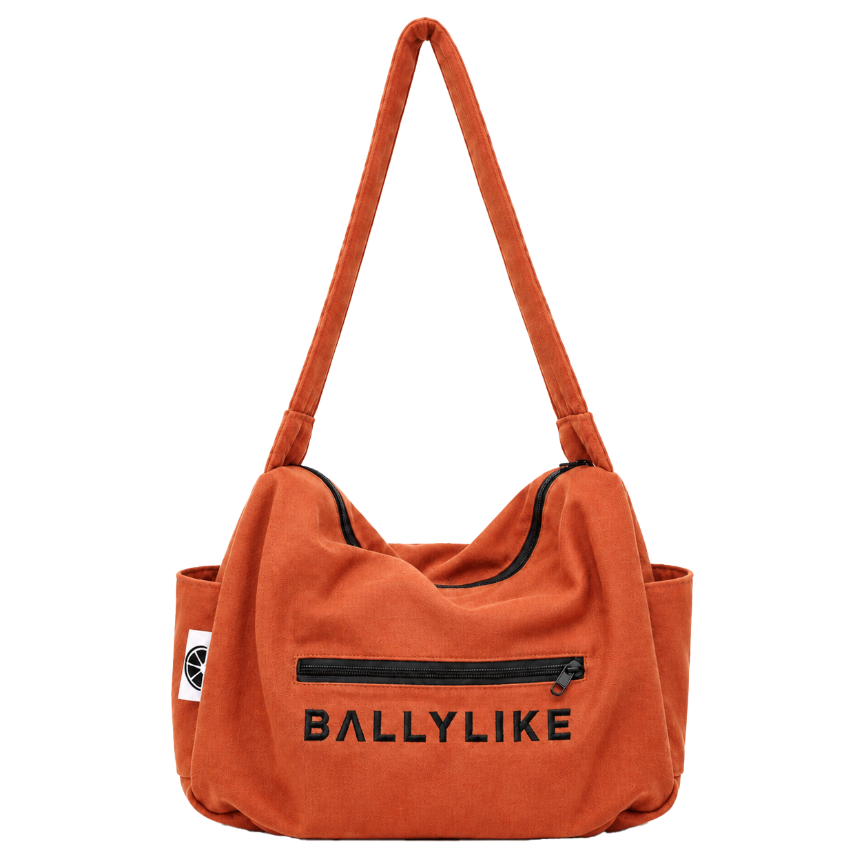 Orange Canvas Shoulder Bag - BALLYLIKE Vibrant Orange Utility Design Tote